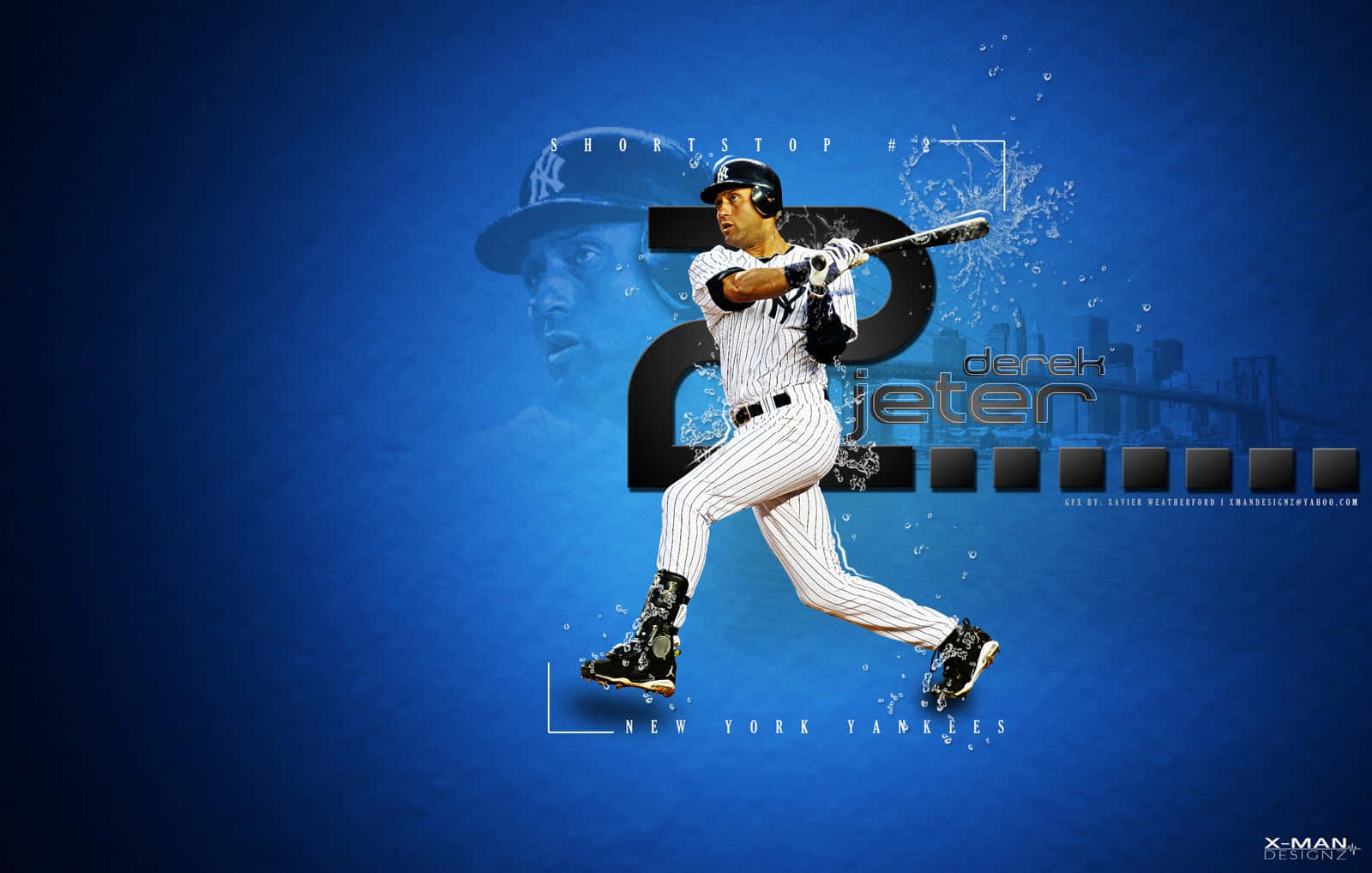 Derek Jeter (mlb Superstar) Wallpaper