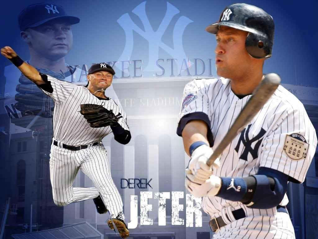 Derek Jeter-themed Background Wallpaper