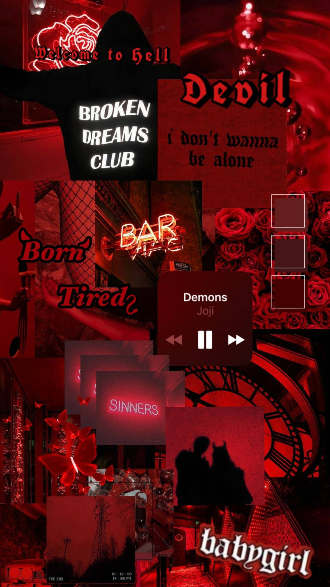 Download free Devil Dark Red Aesthetic Iphone Wallpaper - MrWallpaper.com