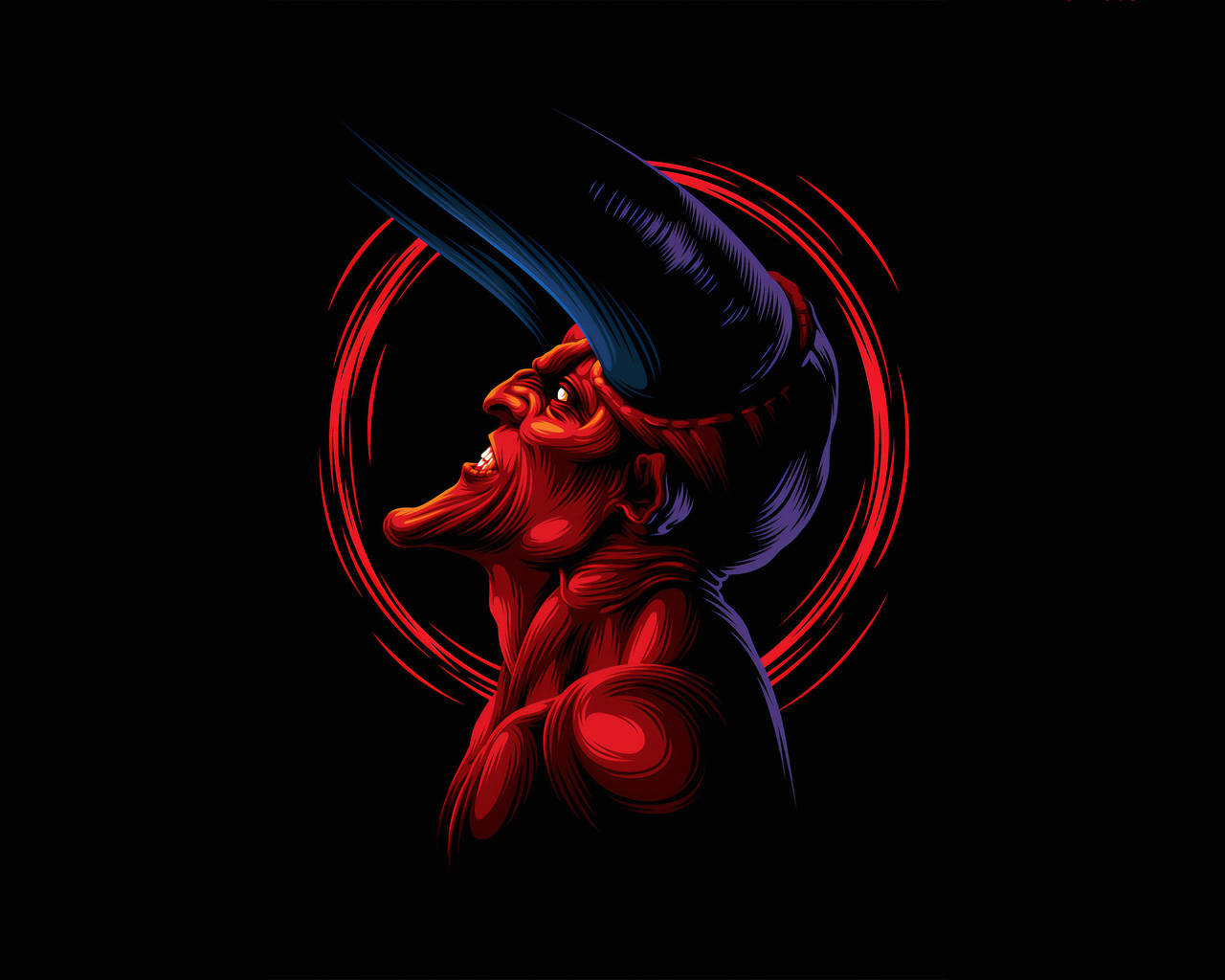 Devil Portrait Shot For Iphone Wallpaper