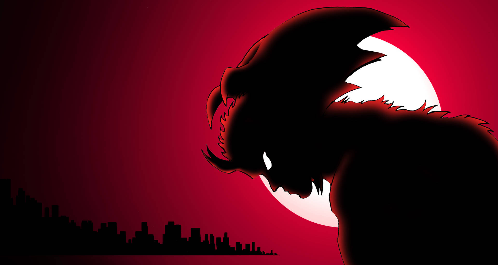 Download free Devilman Crybaby Red Full Moon Wallpaper - MrWallpaper.com