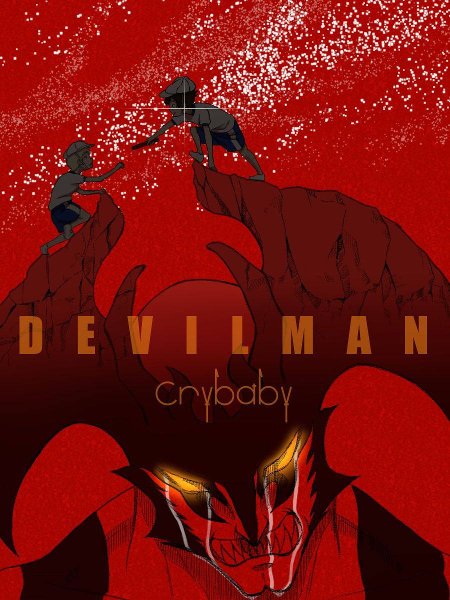 Devilman Crybaby With Kids Wallpaper