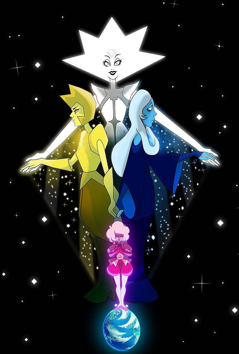 Diamonds From Steven Universe Ipad Wallpaper