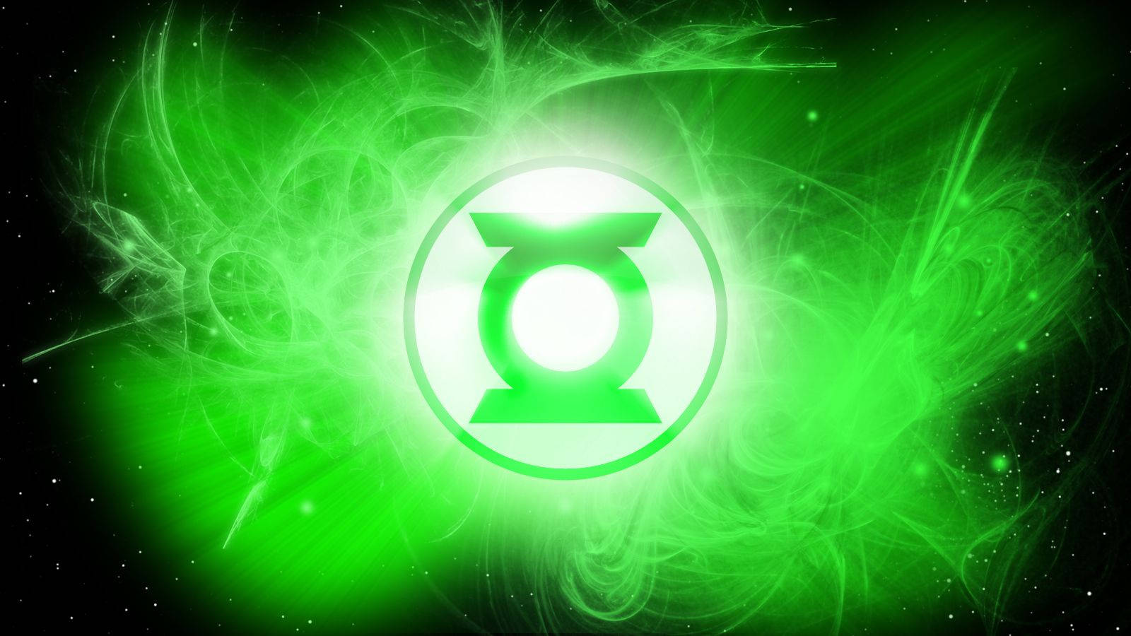 Digital Green Lantern Logo Wallpaper