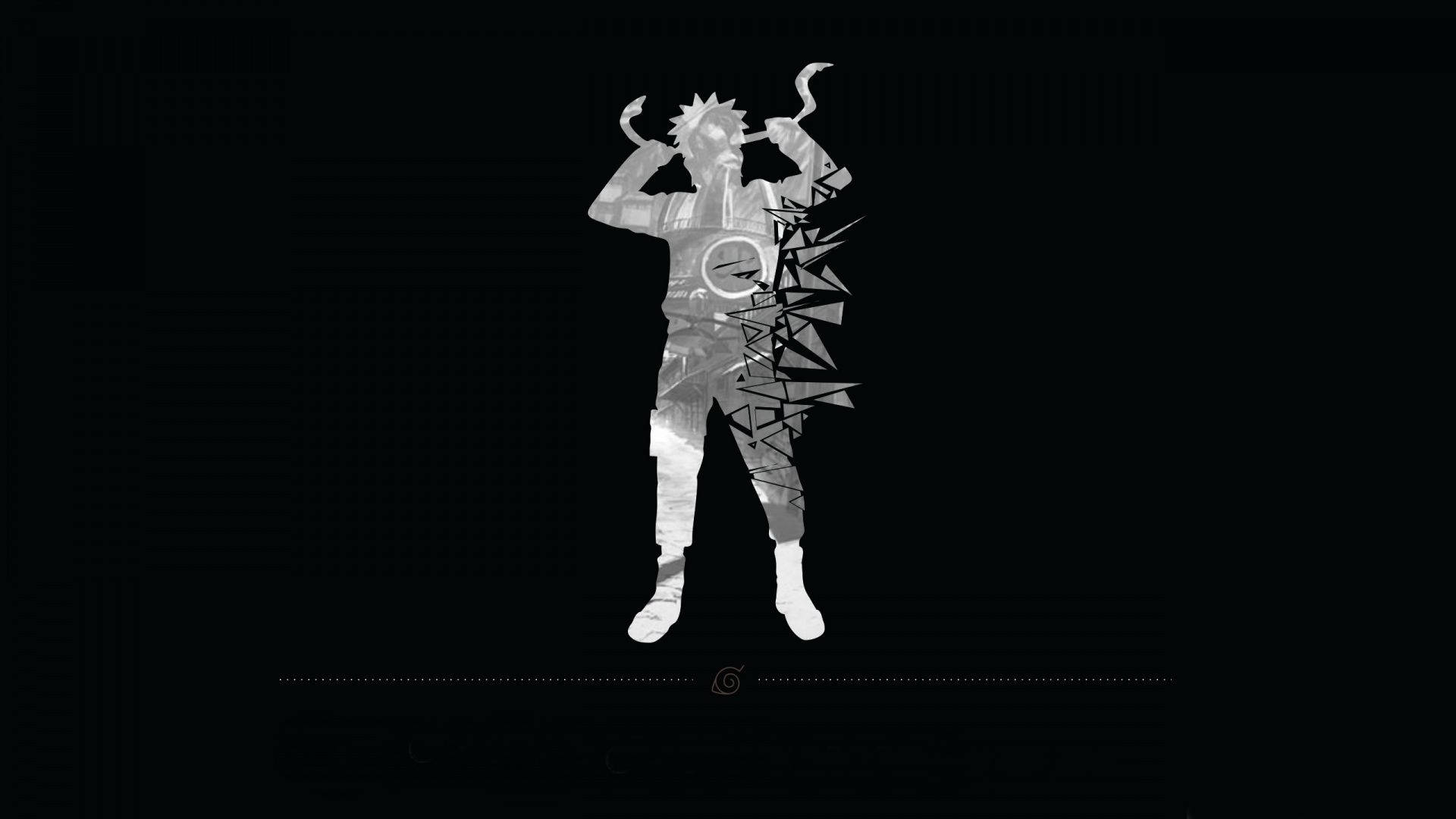 Digital Illustration Uzumaki Naruto Black Wallpaper