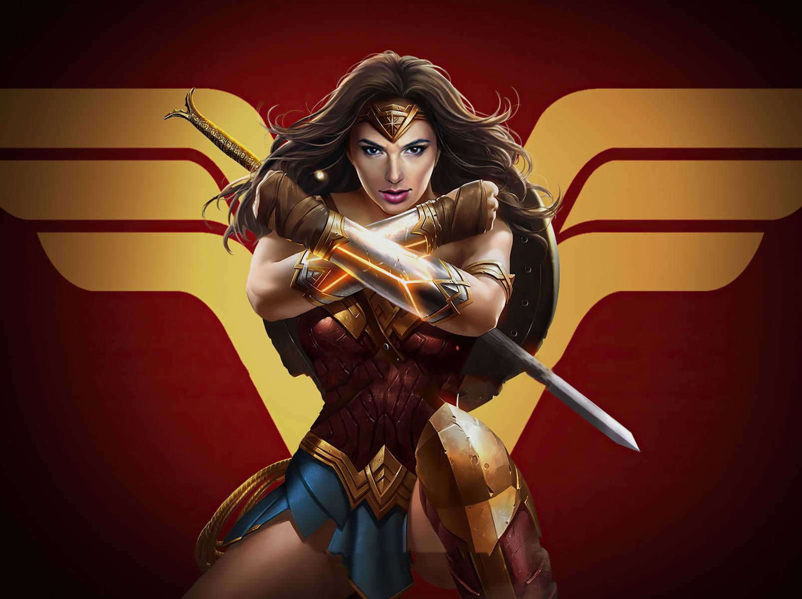 Digital Illustration Wonder Woman Wallpaper