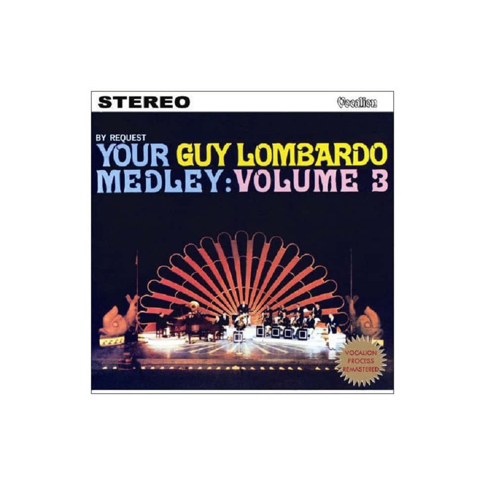 Digital Vinyl Lp Cover Of A Guy Lombard Medley Wallpaper