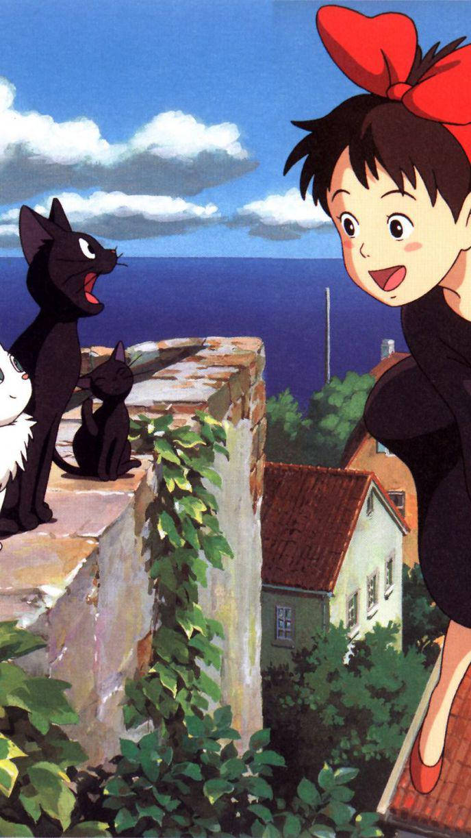 Discover The Iconic Art Of Studio Ghibli On Your Iphone! Wallpaper