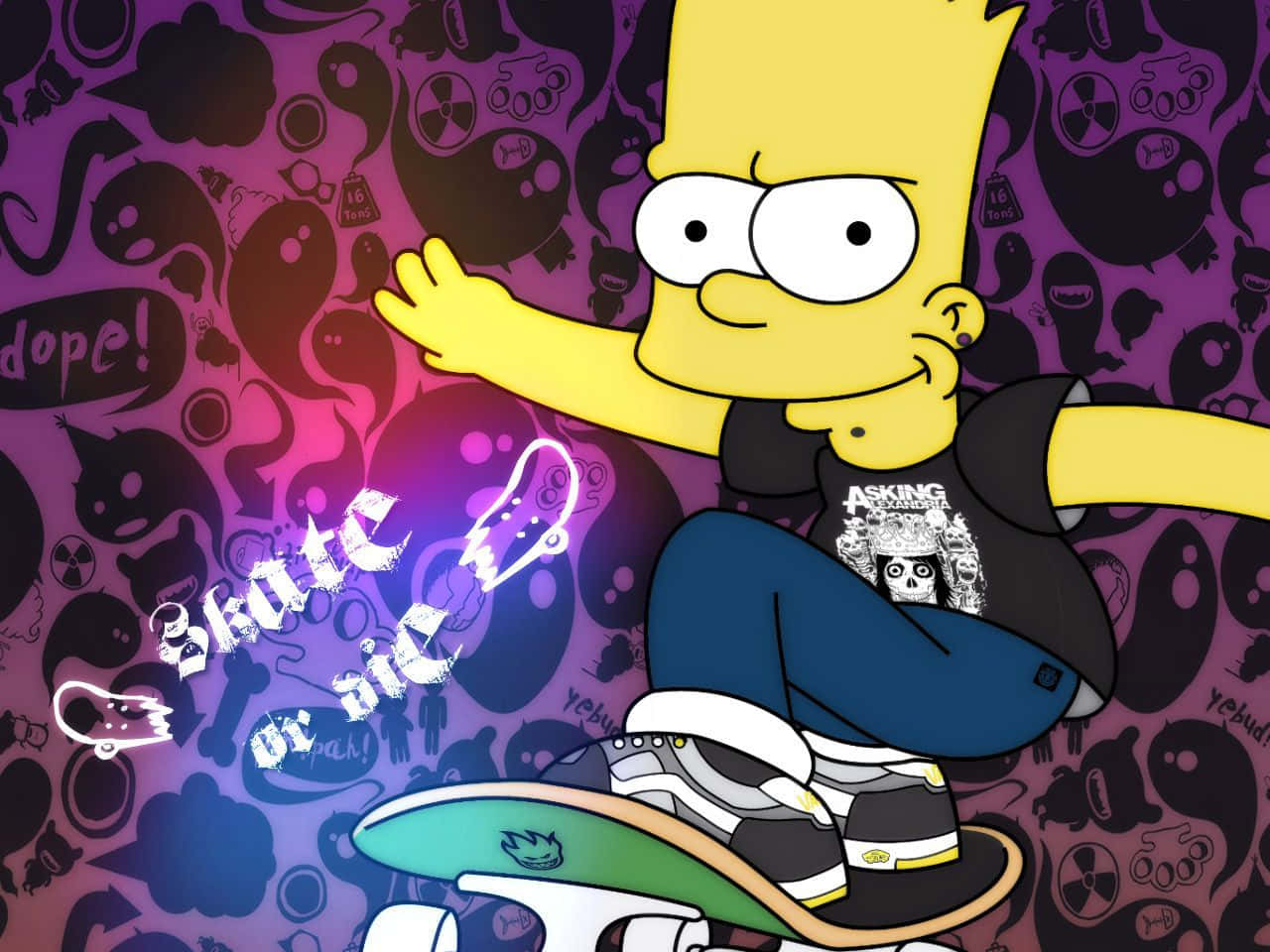 Discover The New World Of Dope Simpsons Wallpaper