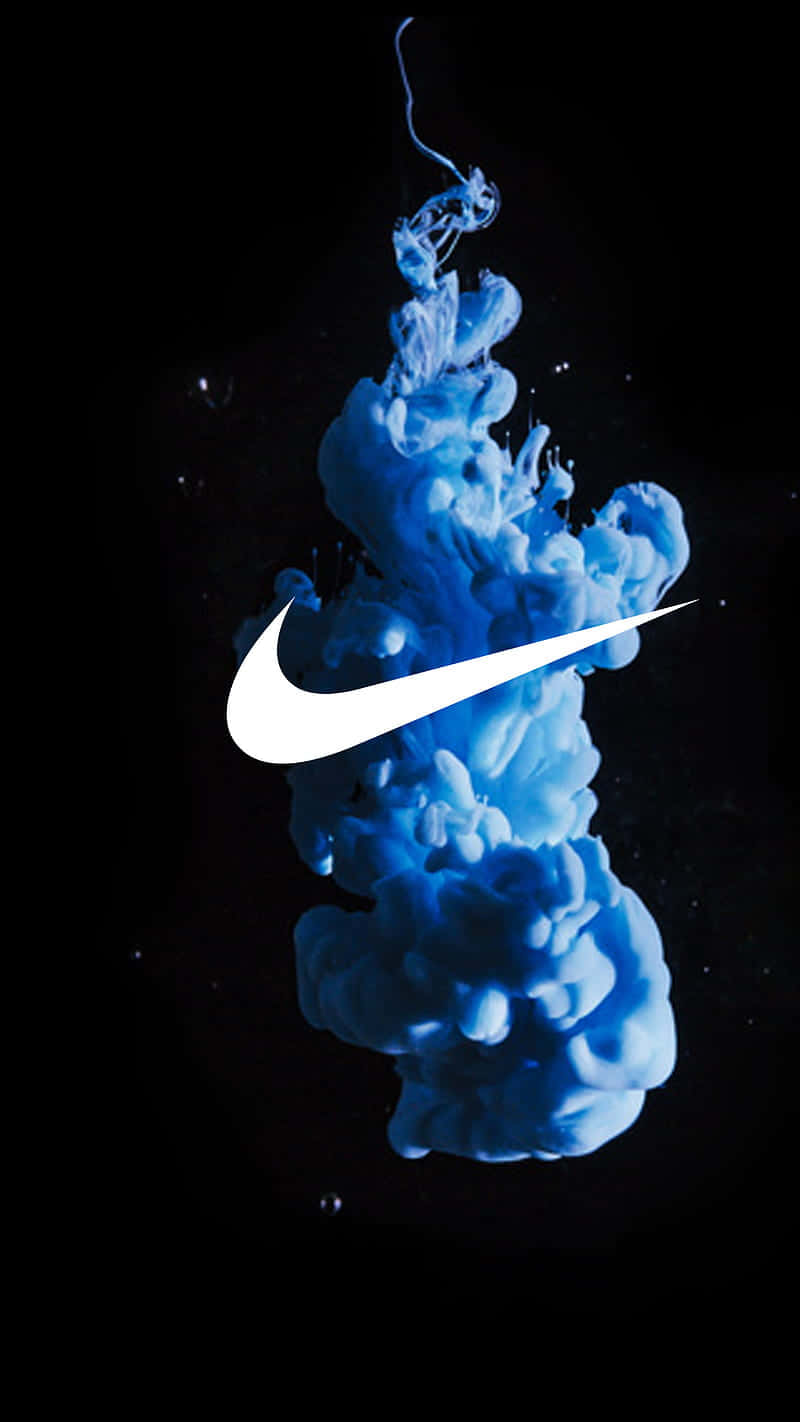 Discover The Vibrant Blue Nike Sneakers Wallpaper