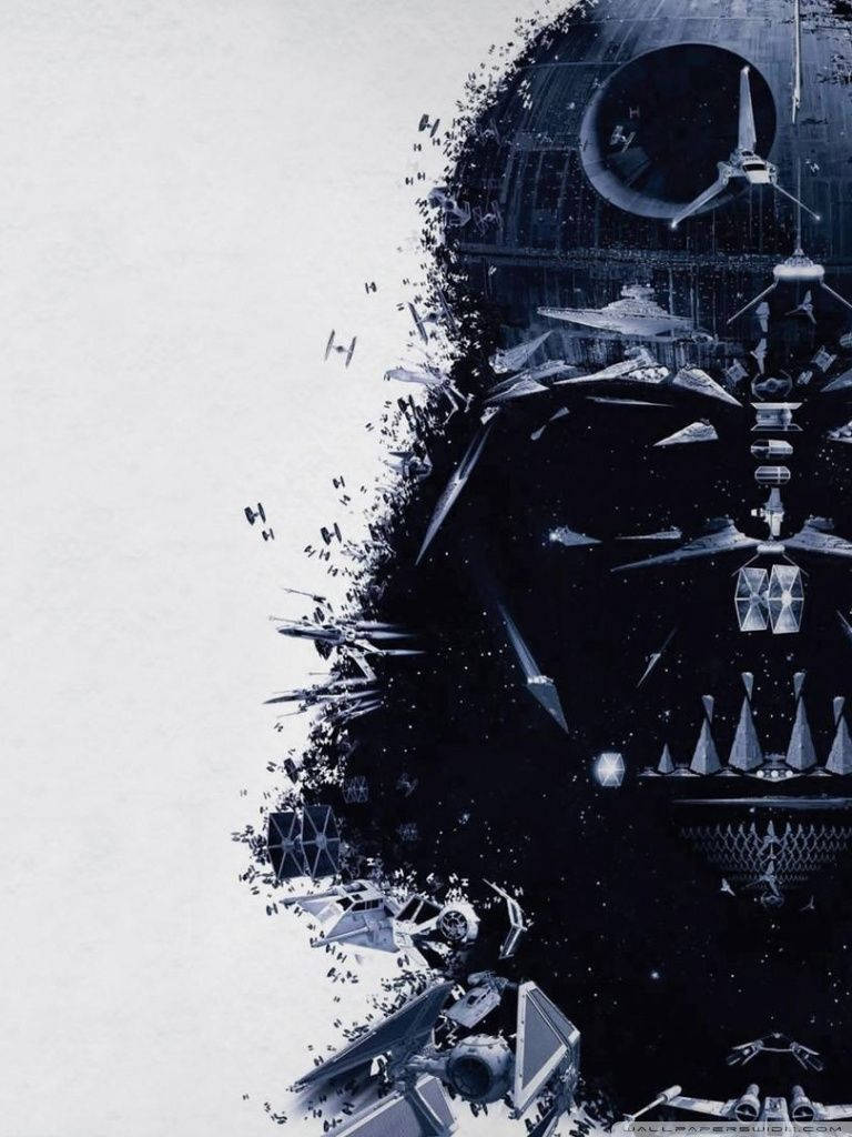 Disintegrating Darth Vader Star Wars Cell Phone Wallpaper