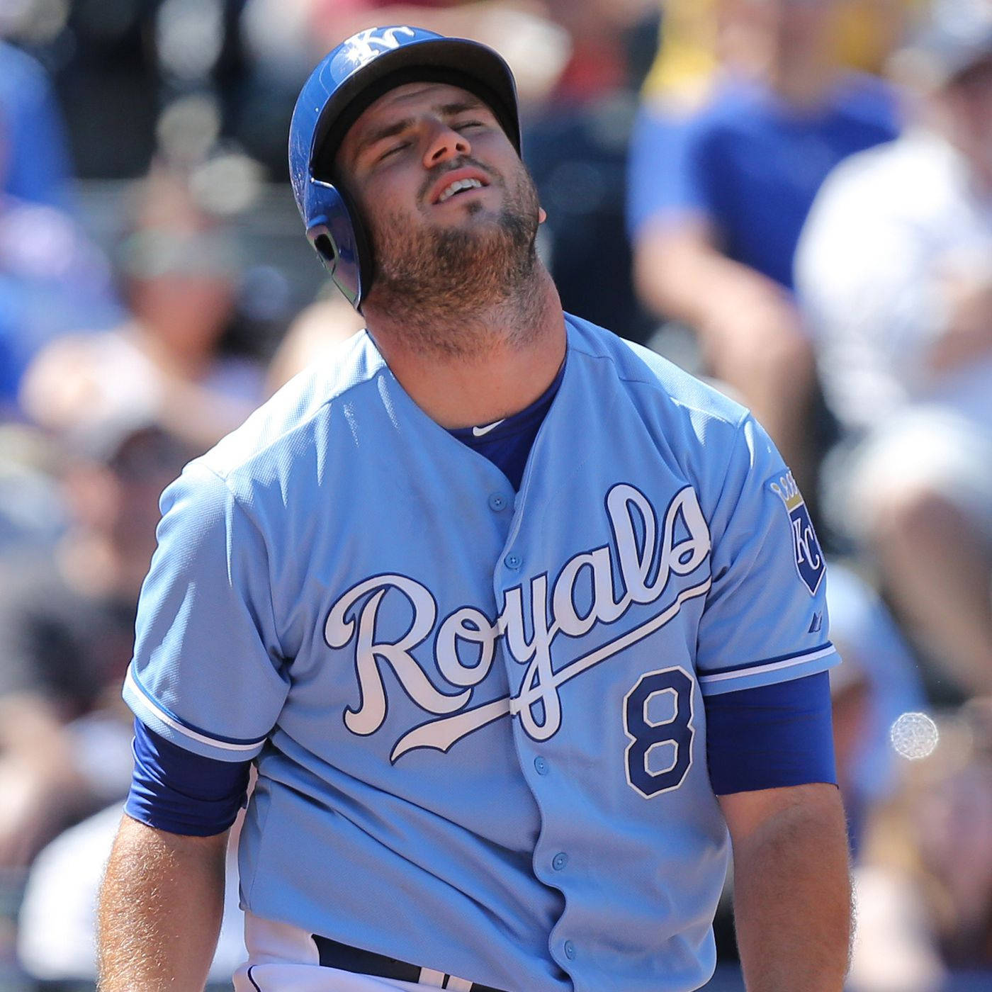 Dismayed Mike Moustakas Wallpaper