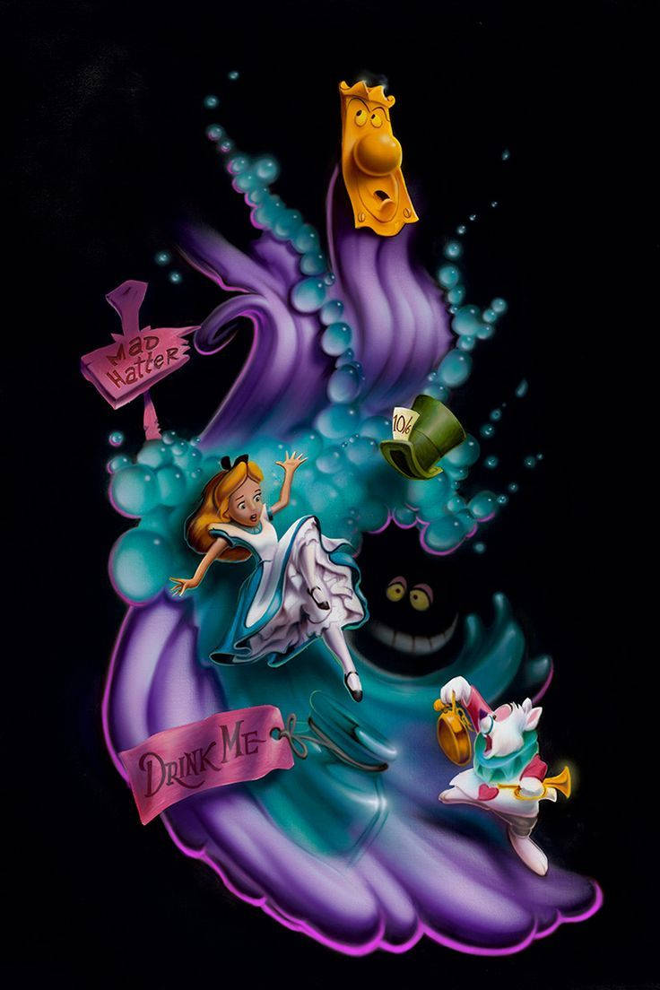 Disney Alice In Wonderland Digital Art Wallpaper