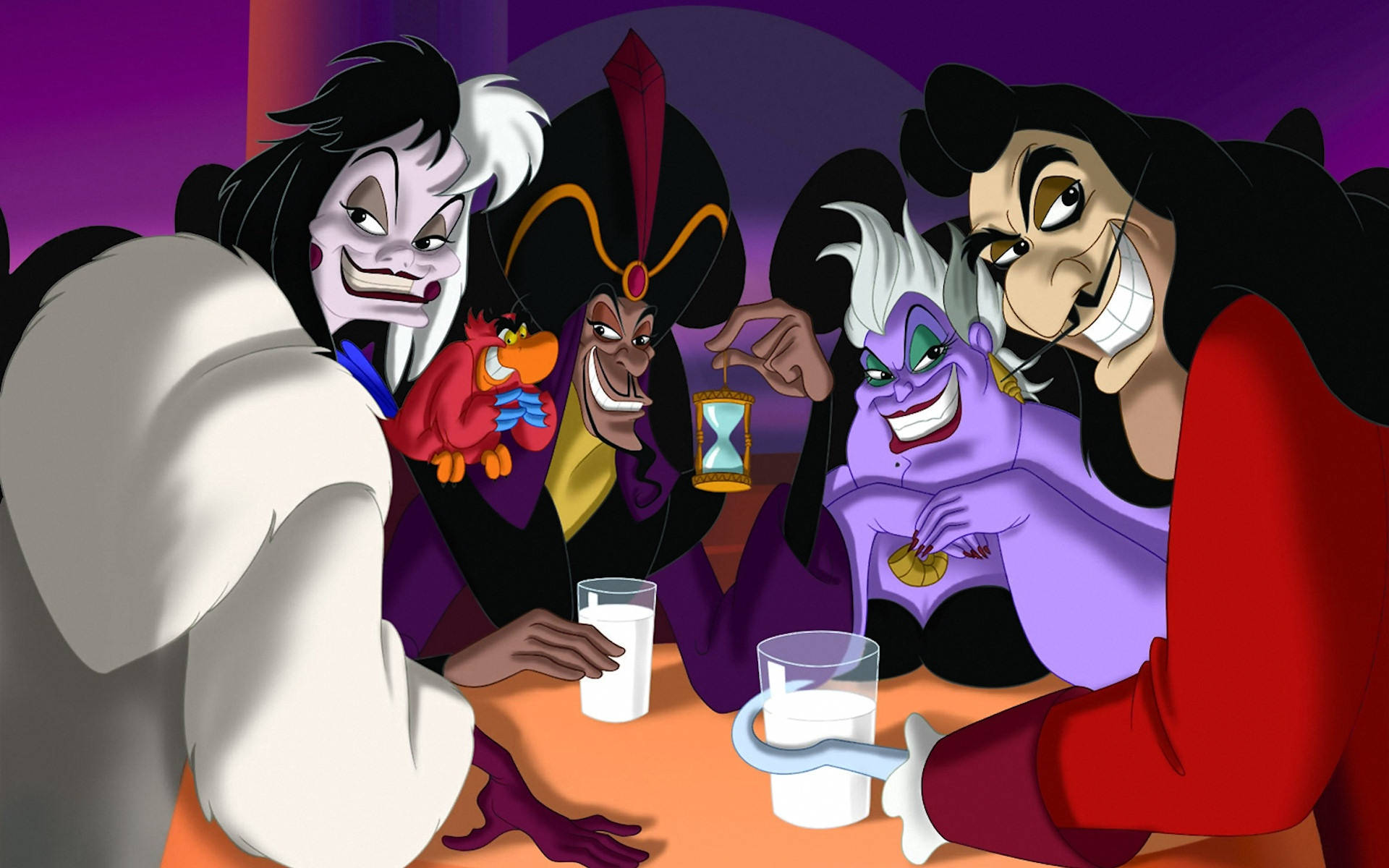 Disney Animated Movie Villains Wallpaper