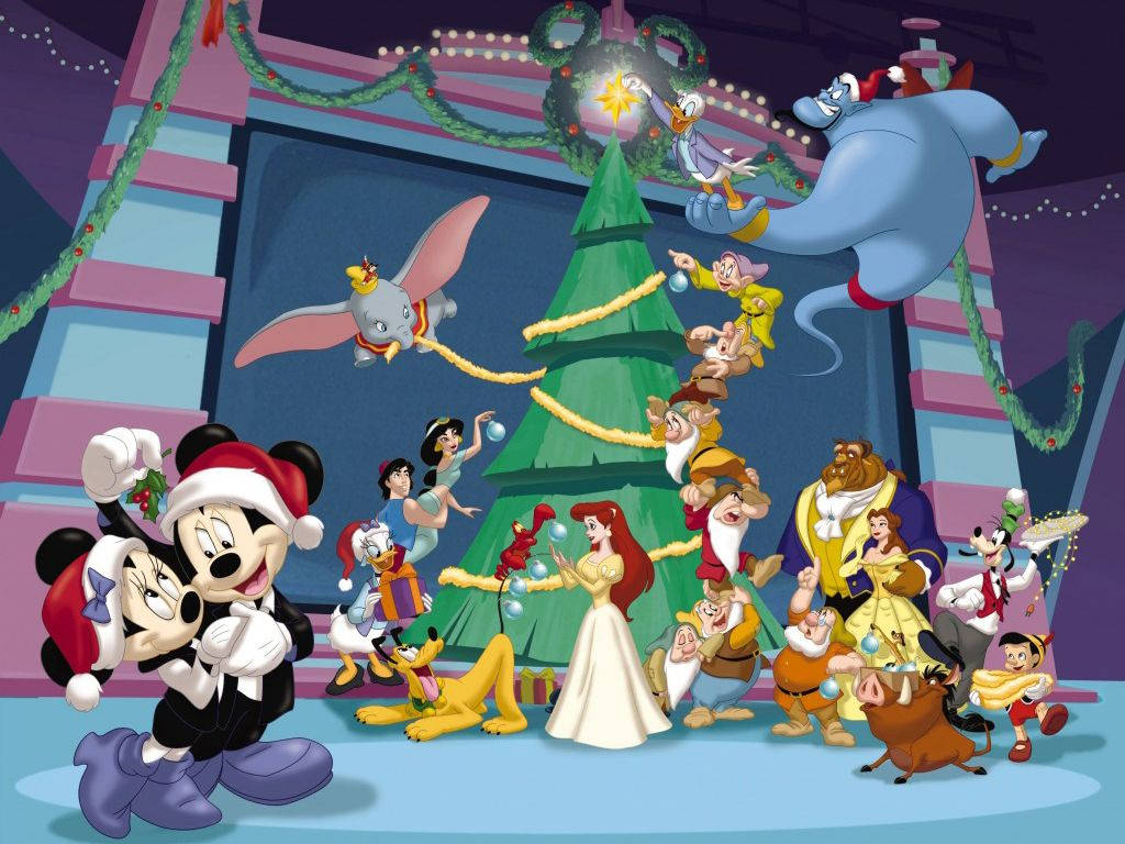 Disney Christmas Celebration Wallpaper