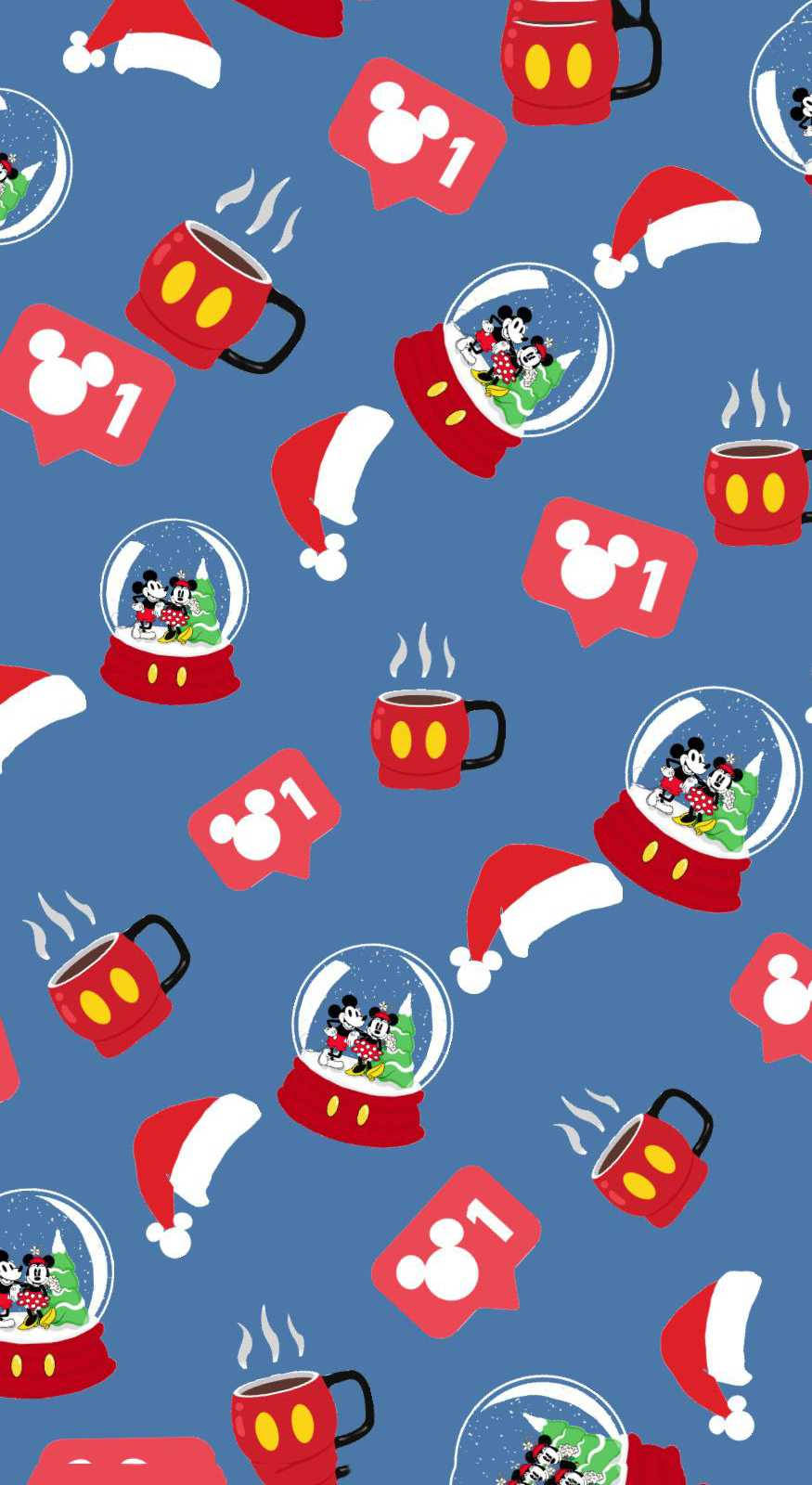 Disney Christmas Snow Globe And Mug Wallpaper