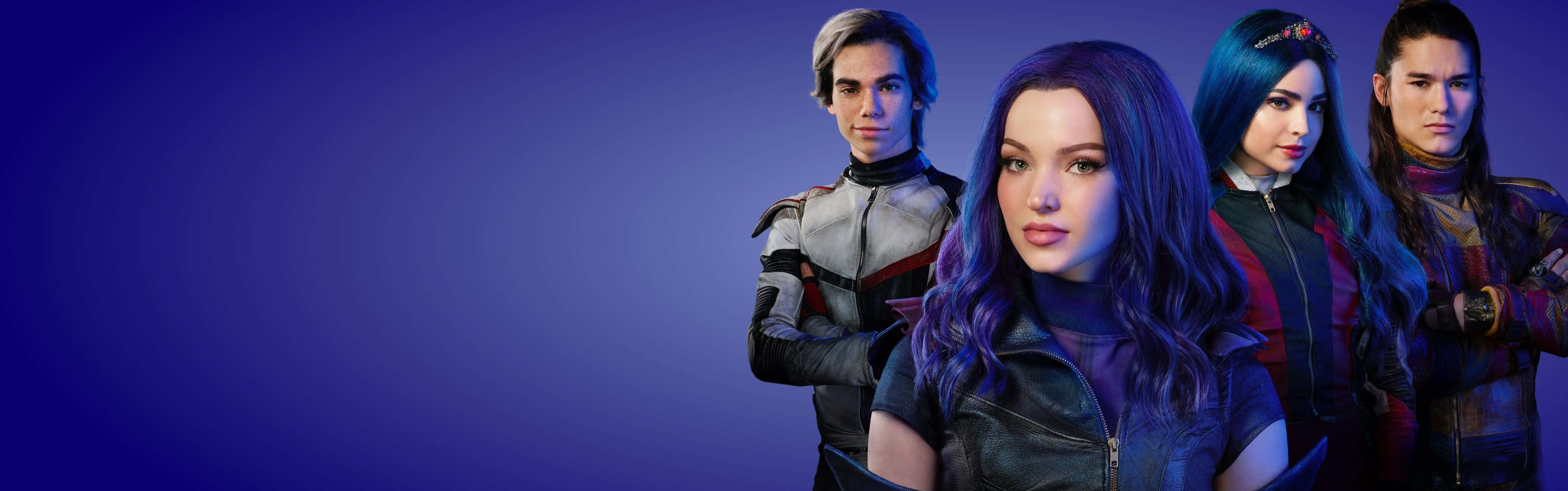 Disney Descendants Blue Aesthetic Wallpaper