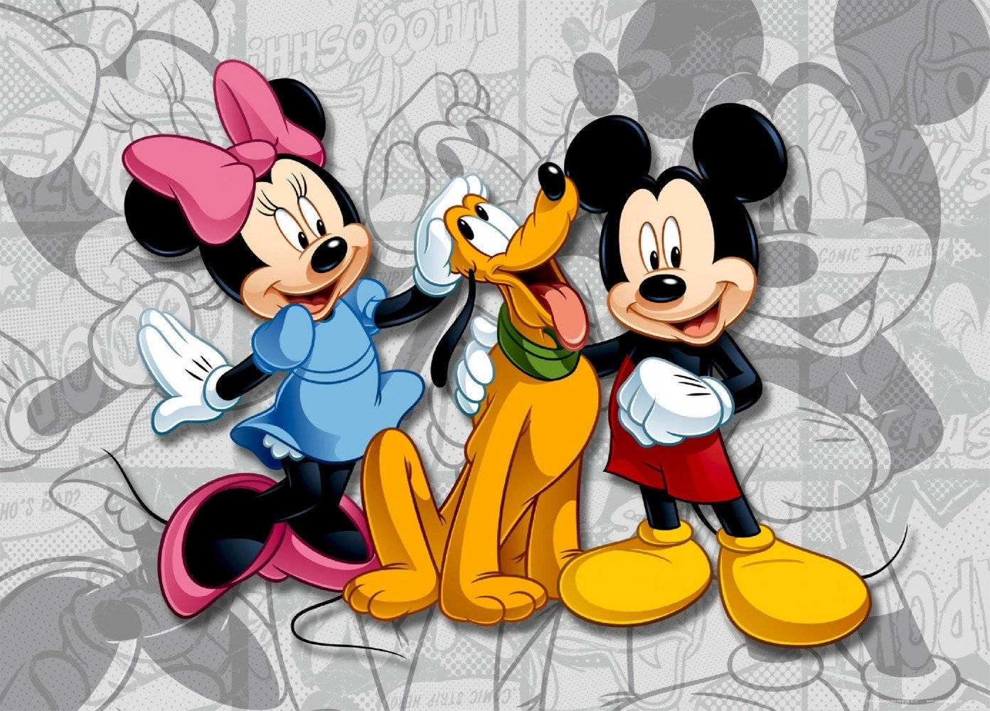 Disney Mickey Minnie Pluto Wallpaper