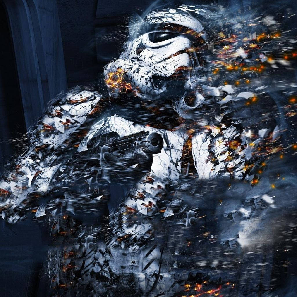 Dissolving Stormtrooper Star Wars Tablet Wallpaper