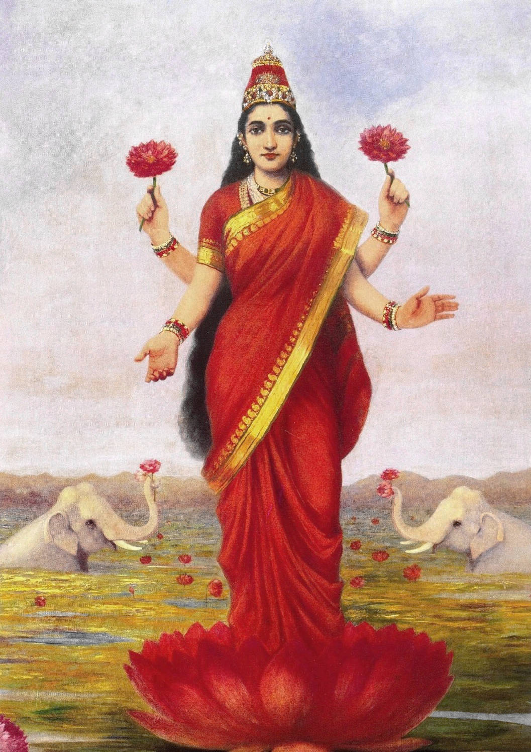 Divine Ashta Lakshmi – The Eight Forms Of Goddess Lakshmi Wallpaper