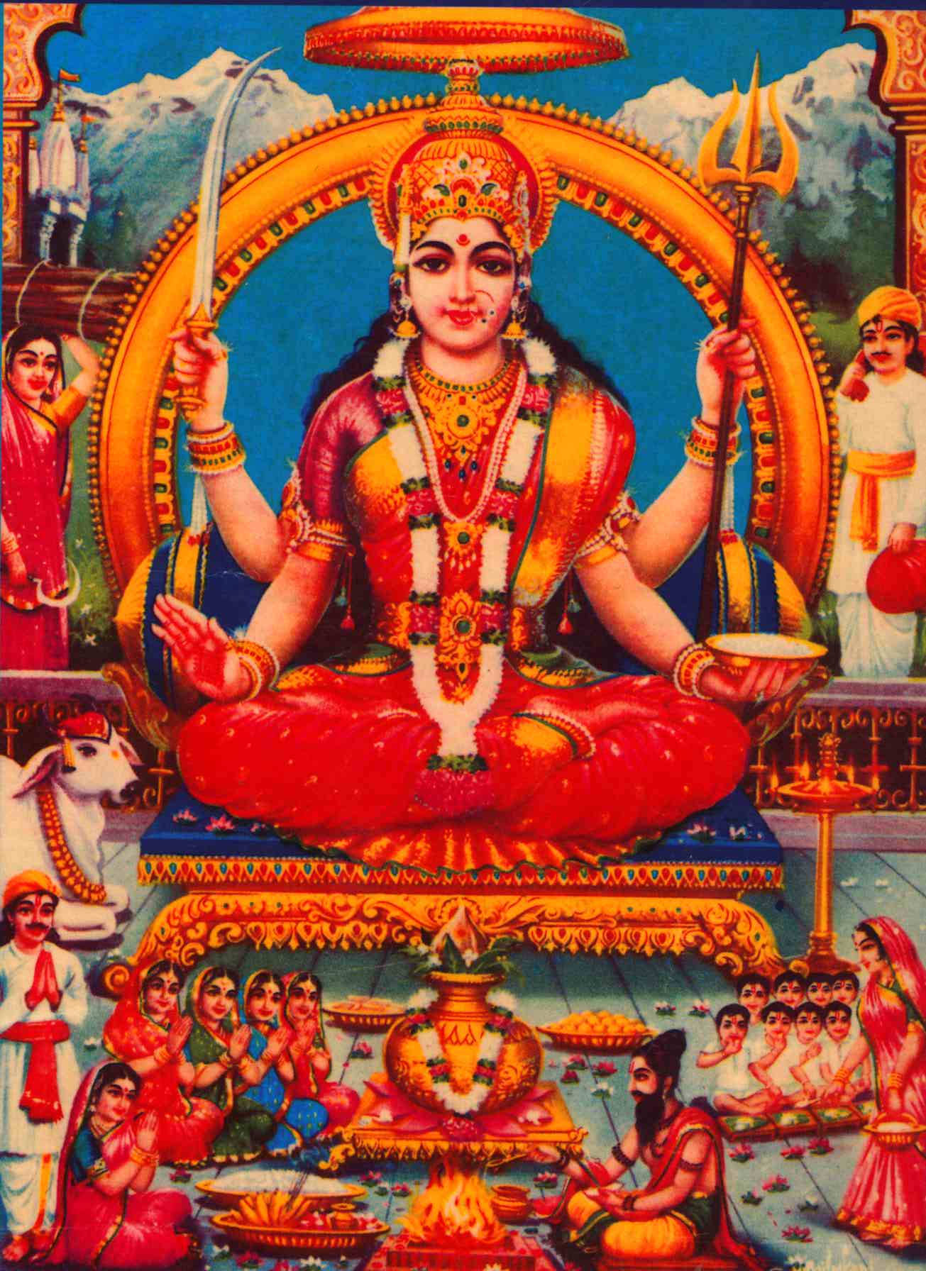 Divine Santoshi Maa Temple Image Wallpaper