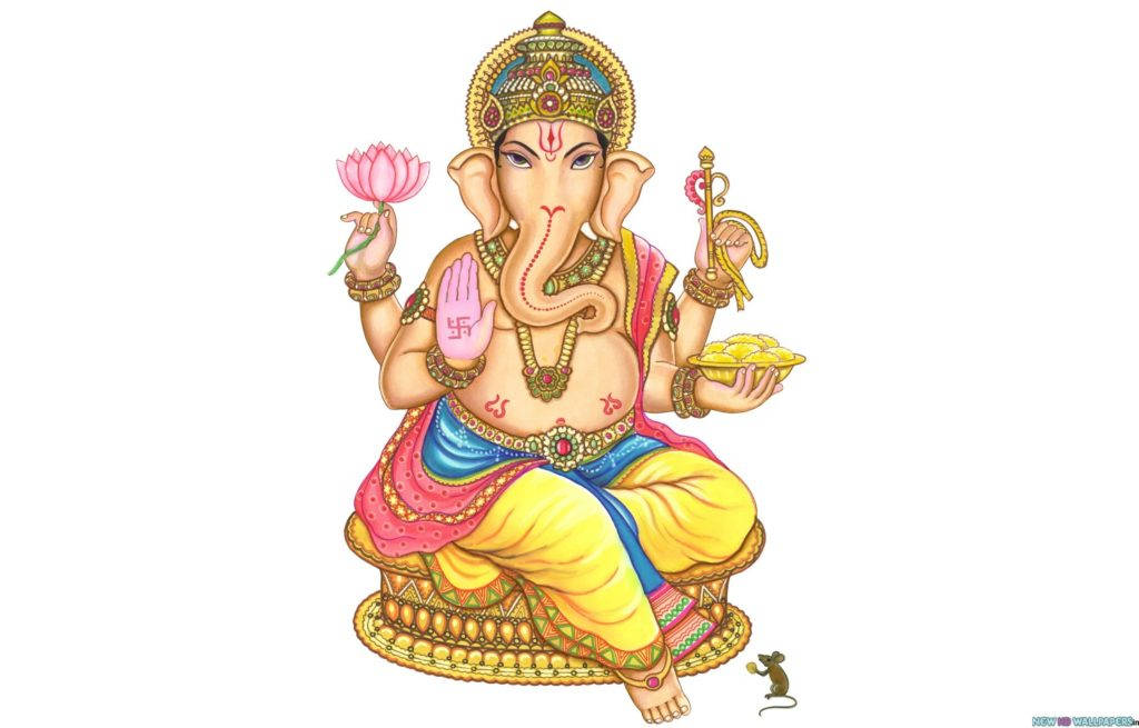 Divine Symbol Of Wisdom And Prosperity - The Idol Of Lord Ganesha Wallpaper