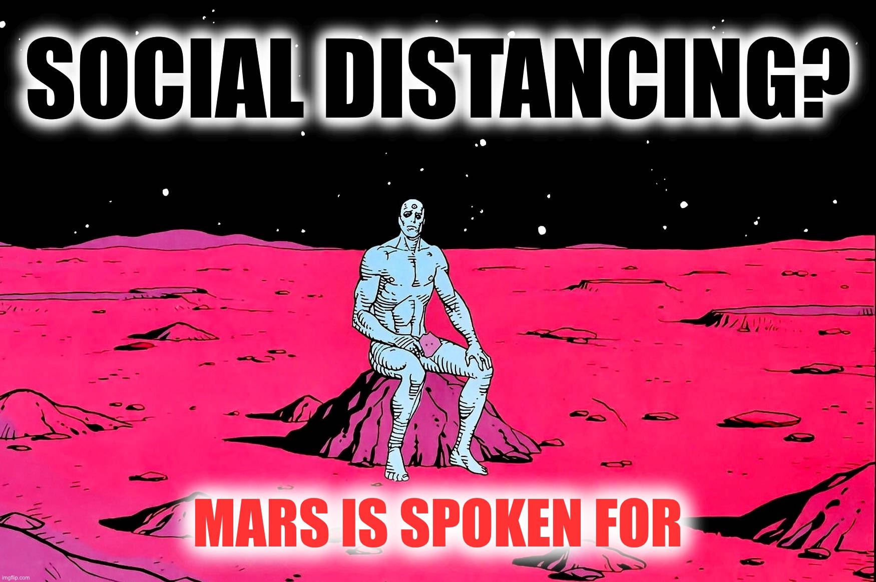 Doctor Manhattan Mars Meme Wallpaper