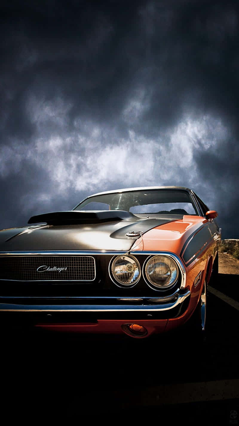 Dodge Challenger Vintage Sports Car Wallpaper