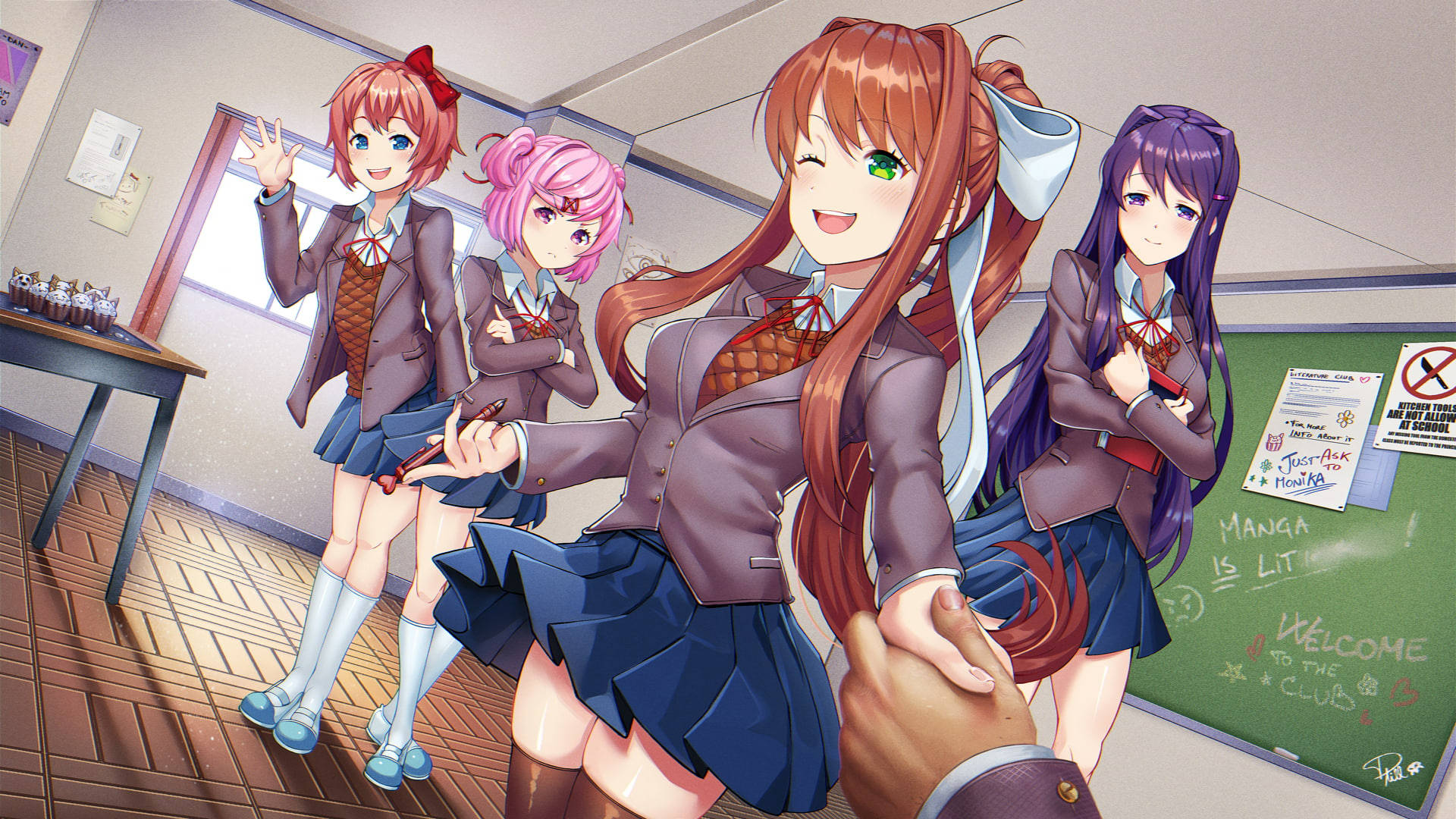 100 Free Doki Doki Literature Club HD Wallpapers & Backgrounds -  MrWallpaper.com