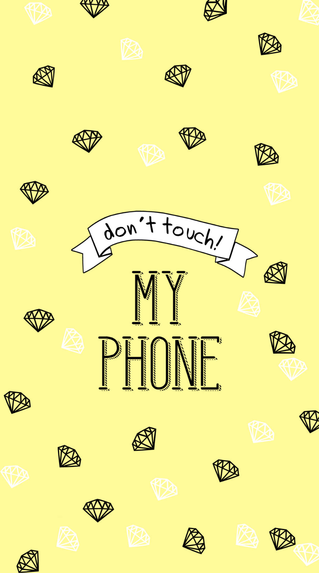 Dont touch my phone wallpaper cho iPhone - Tải về