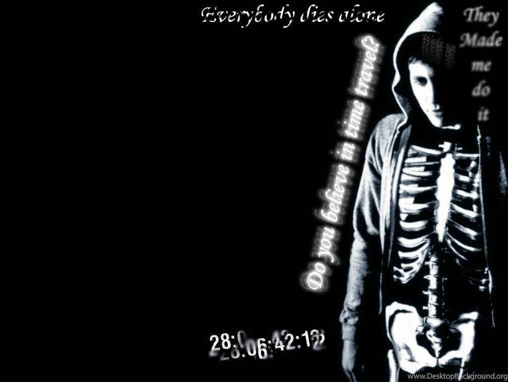 Donnie Darko Skeleton With Jacket Wallpaper