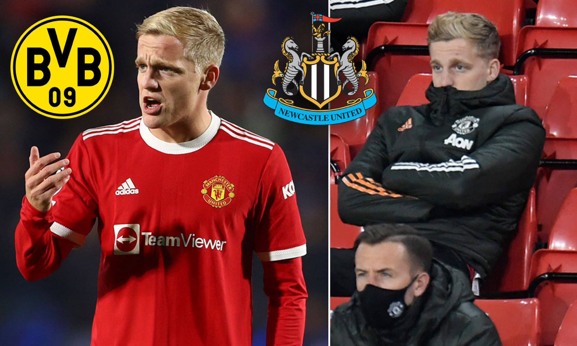 Donny Van De Beek Photo Collage Wallpaper