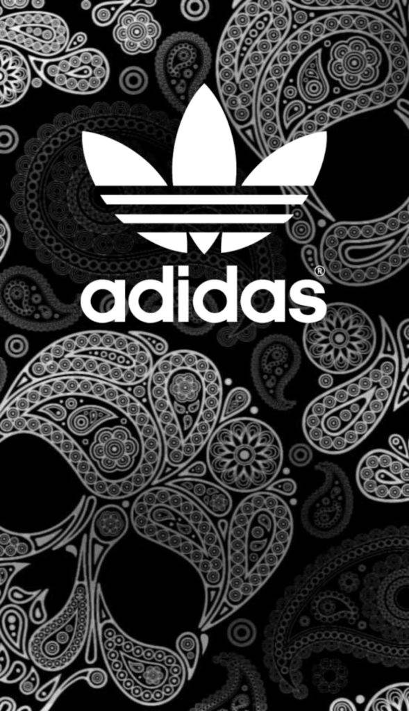 Doodle-style Skull Adidas Iphone Wallpaper