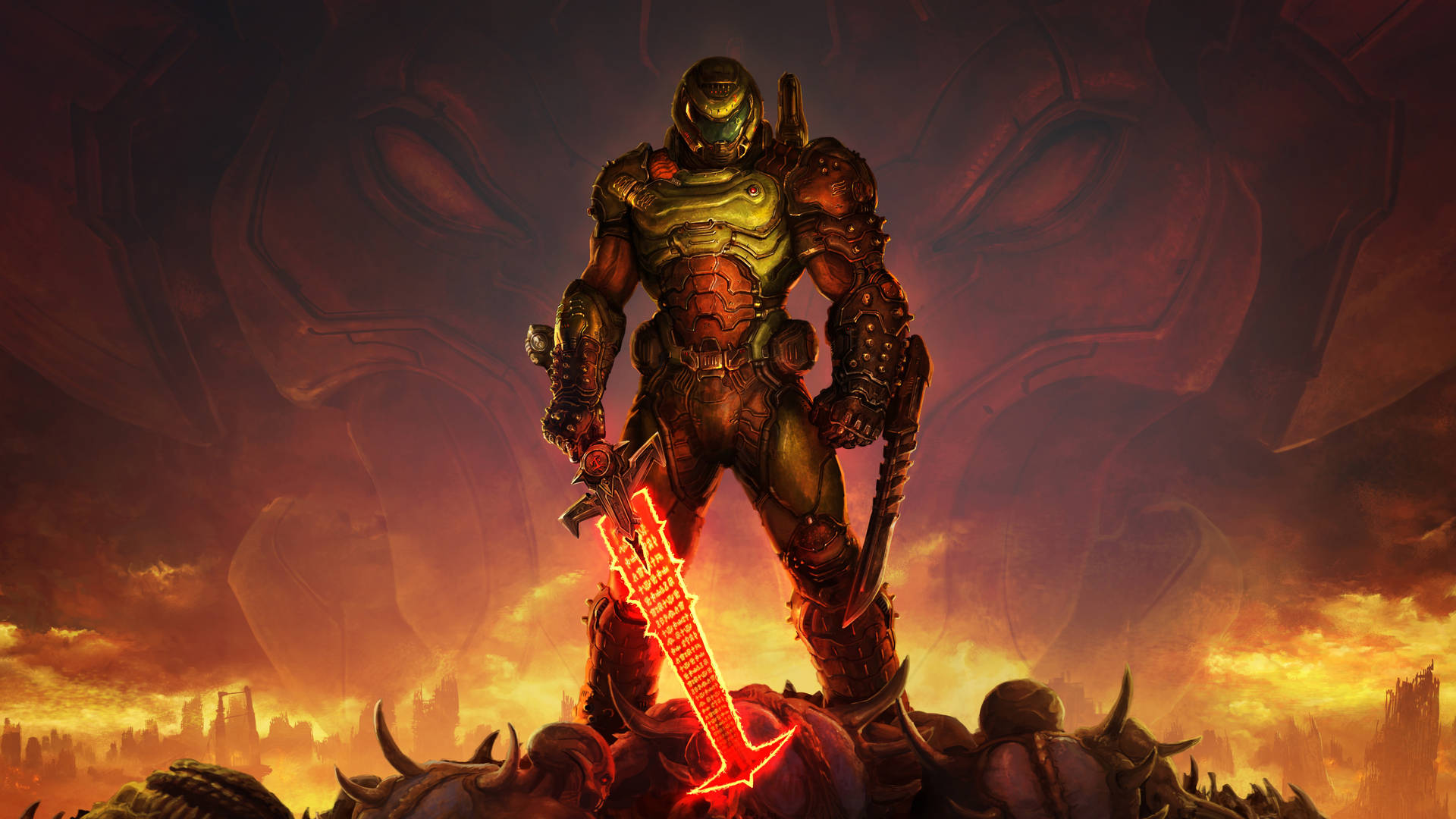 Doom Eternal Cool Gaming Desktop Wallpaper