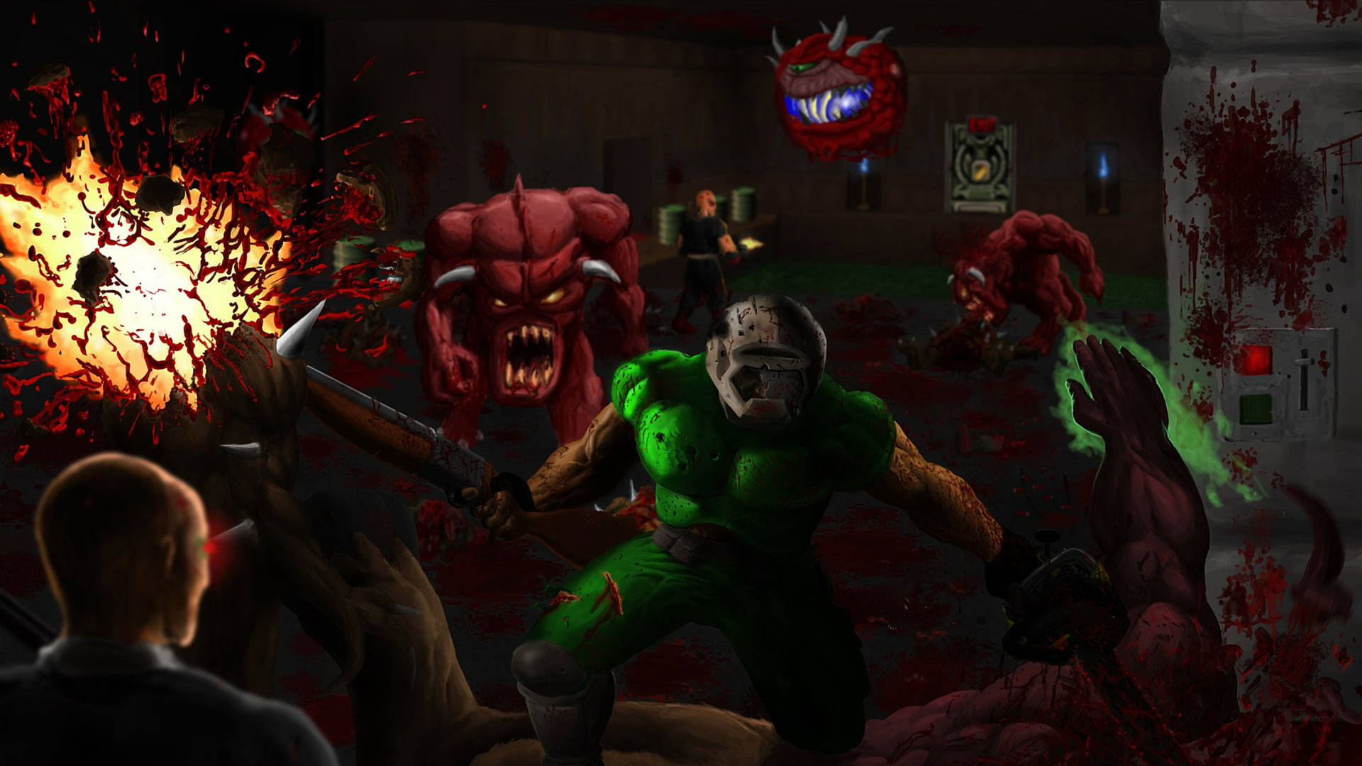 Download free Doomguy Brutal Doom Gameplay Wallpaper - MrWallpaper.com