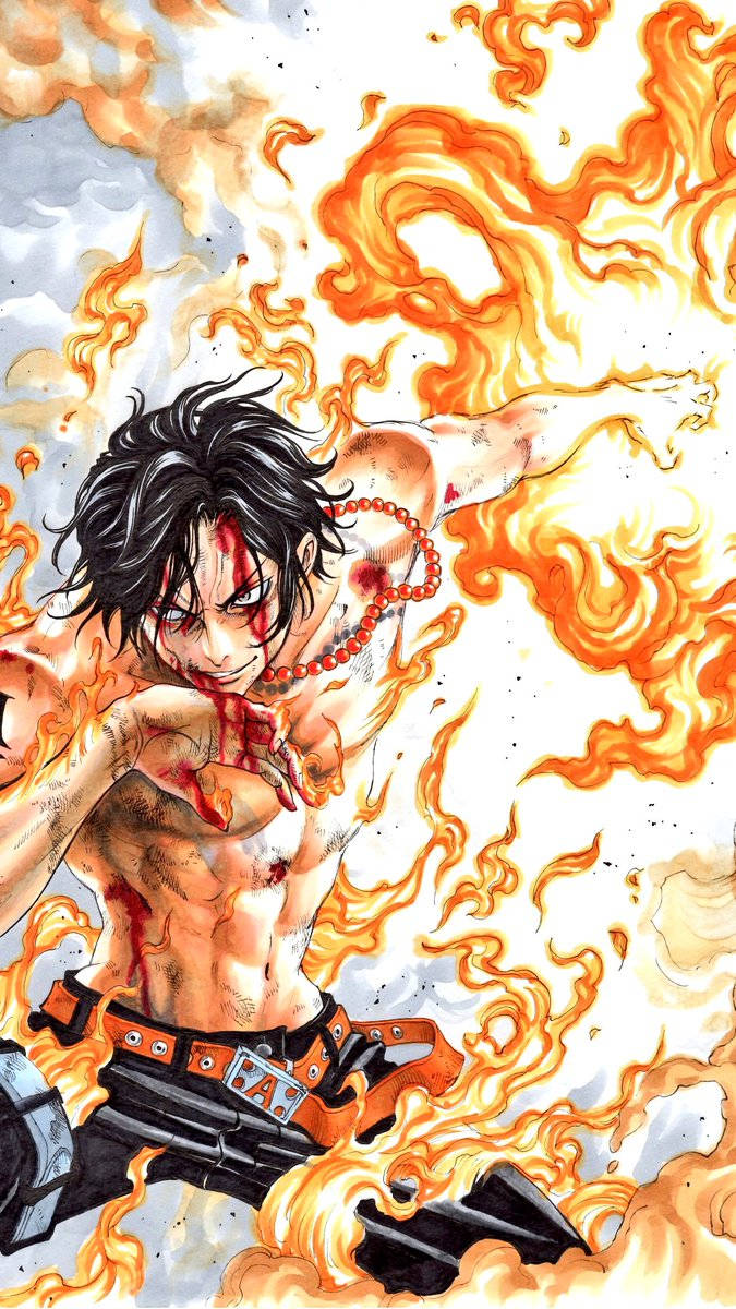 Dope Anime Fire Fist Ace Wallpaper