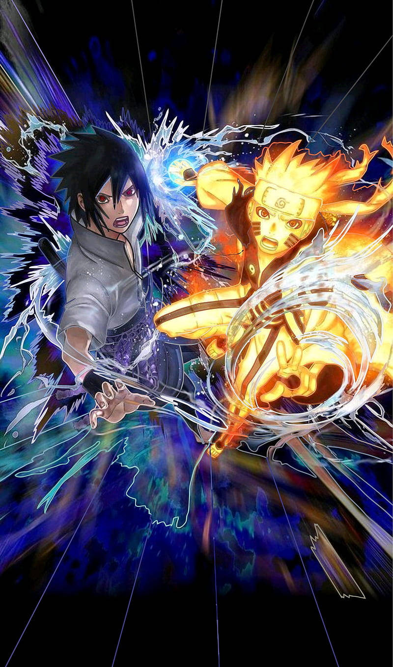 Dope Anime Naruto And Sasuke Duo Wallpaper