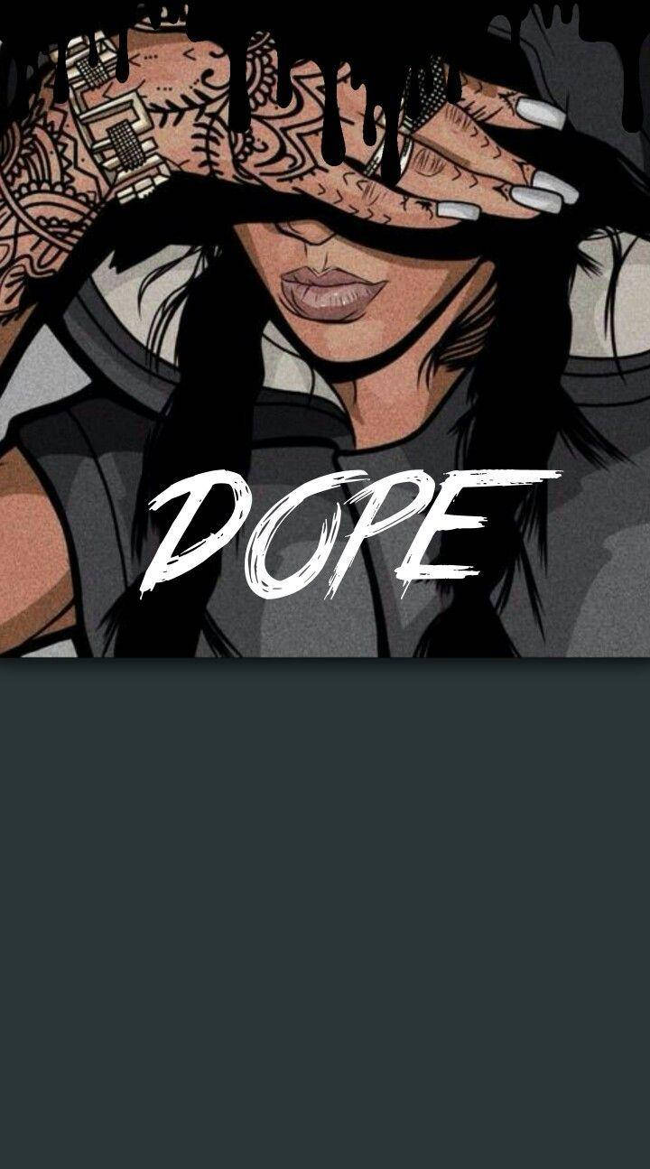Dope Cartoon Girl Wallpaper