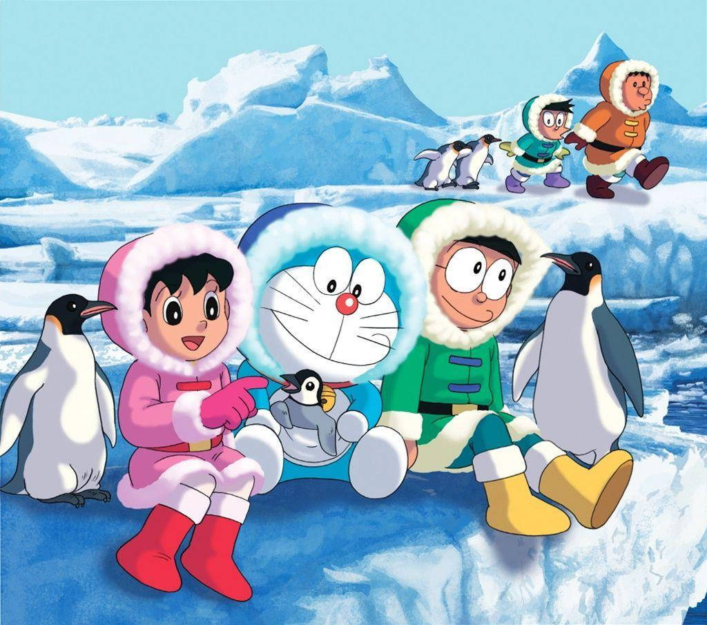 Doraemon And Nobita Antarctic Adventure Wallpaper