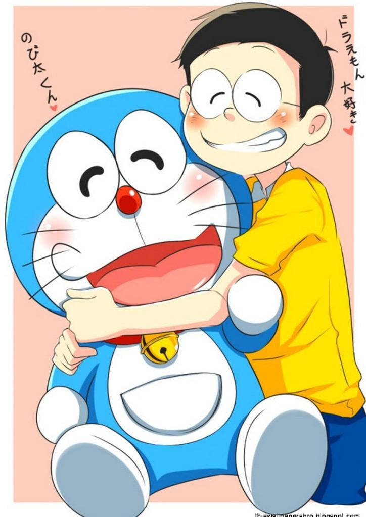 Doraemon And Nobita Cartoon Iphone Wallpaper