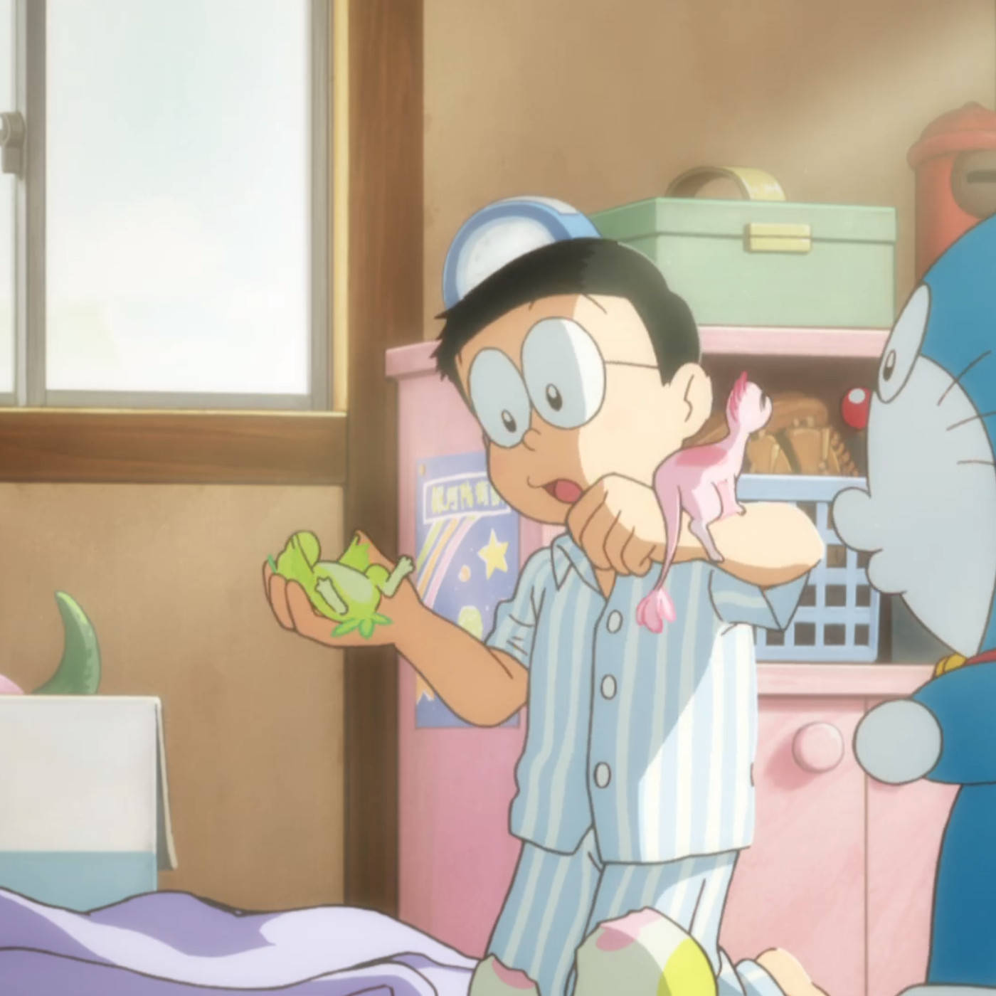 Doraemon And Nobita Doing Chores 4k Wallpaper