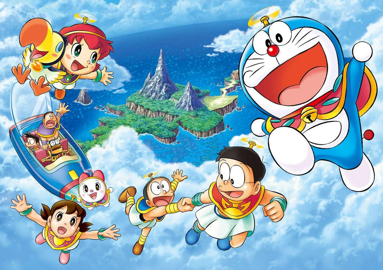 Doraemon And Nobita Island Of Miracles Wallpaper