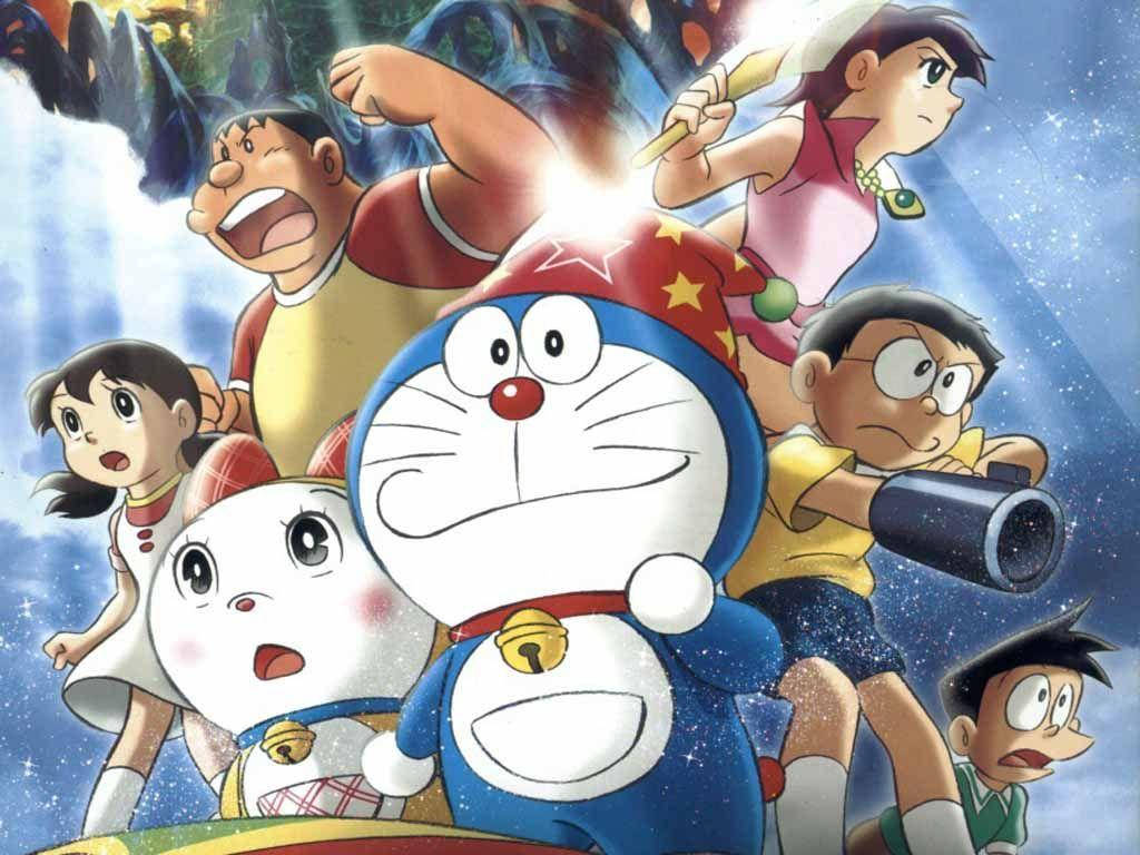 Doraemon And Nobita Poster Wallpaper