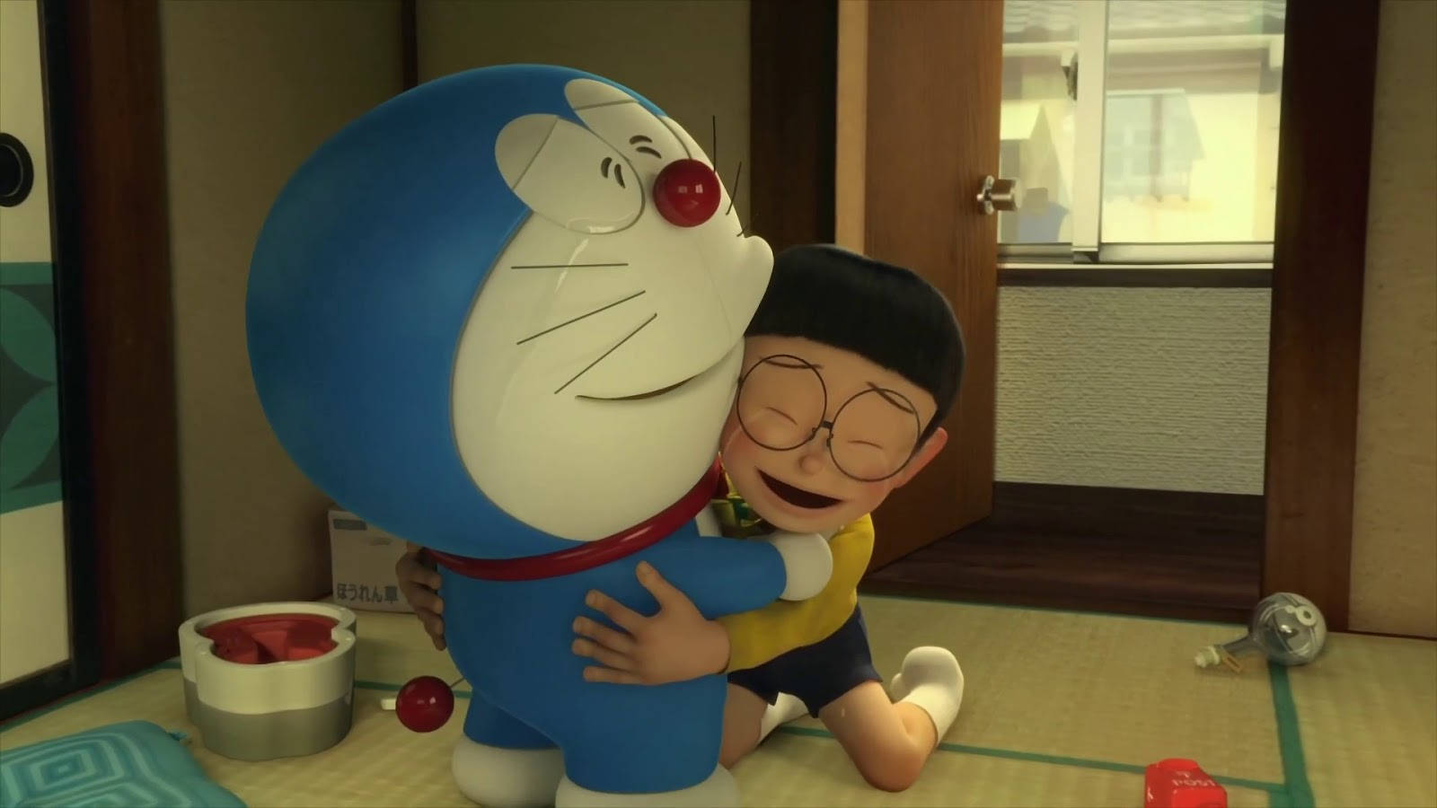 Doraemon And Nobita Touching Still Wallpaper
