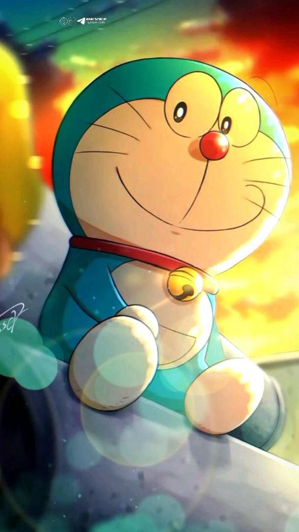 Doraemon On The Moon 4k Wallpaper