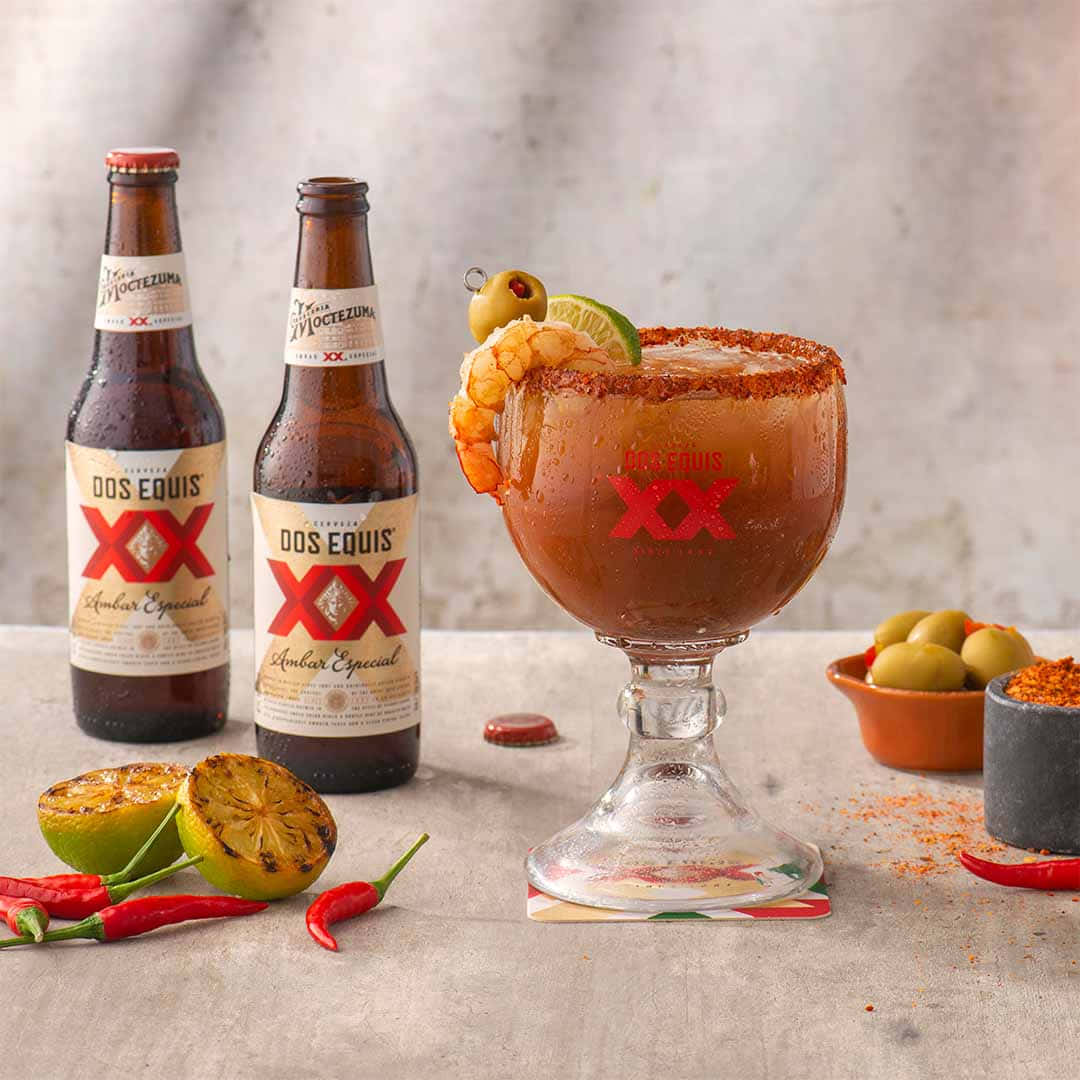 Dos Equis Beerand Michelada Cocktail Wallpaper