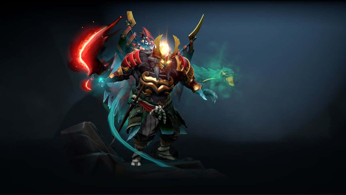 Dota 2 Juggernaut In Golden Armor Wallpaper