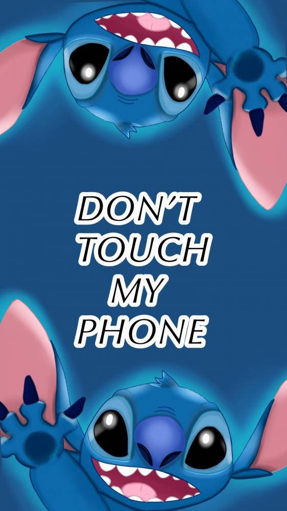 Double Don’t Touch My Phone Stitch Wallpaper