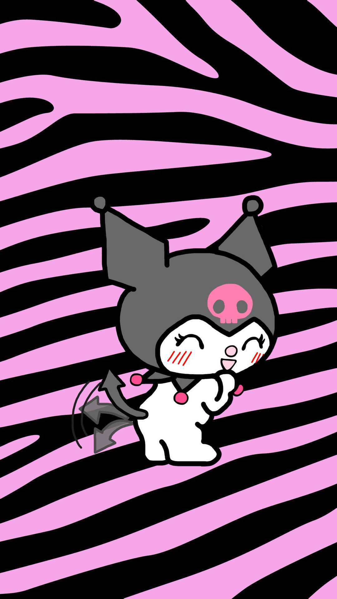 Does anyone have the kuromi version of this midnight melody wallpaper? :  r/sanrio