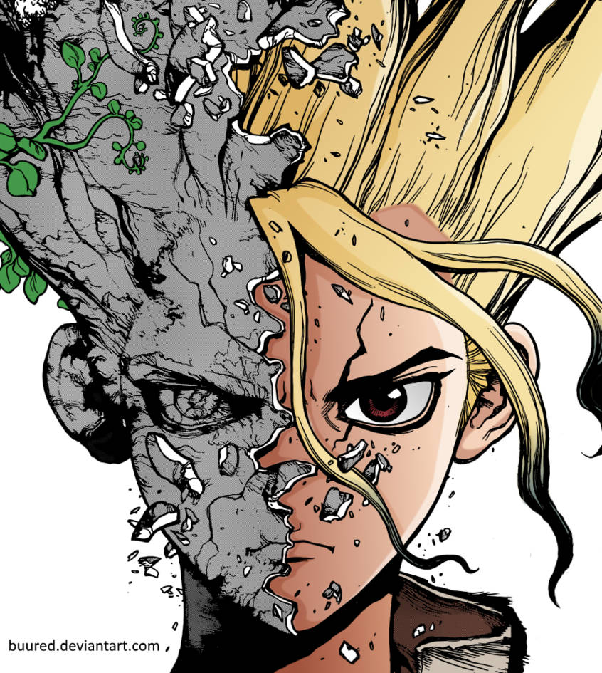 Dr Stone Two Face Wallpaper
